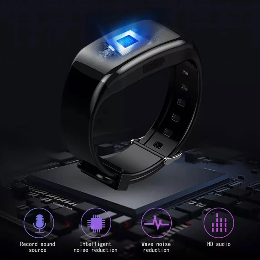 MSL Video Mini Camera Watch - 1080P HD Audio Recorder with USB and Noise Reduction