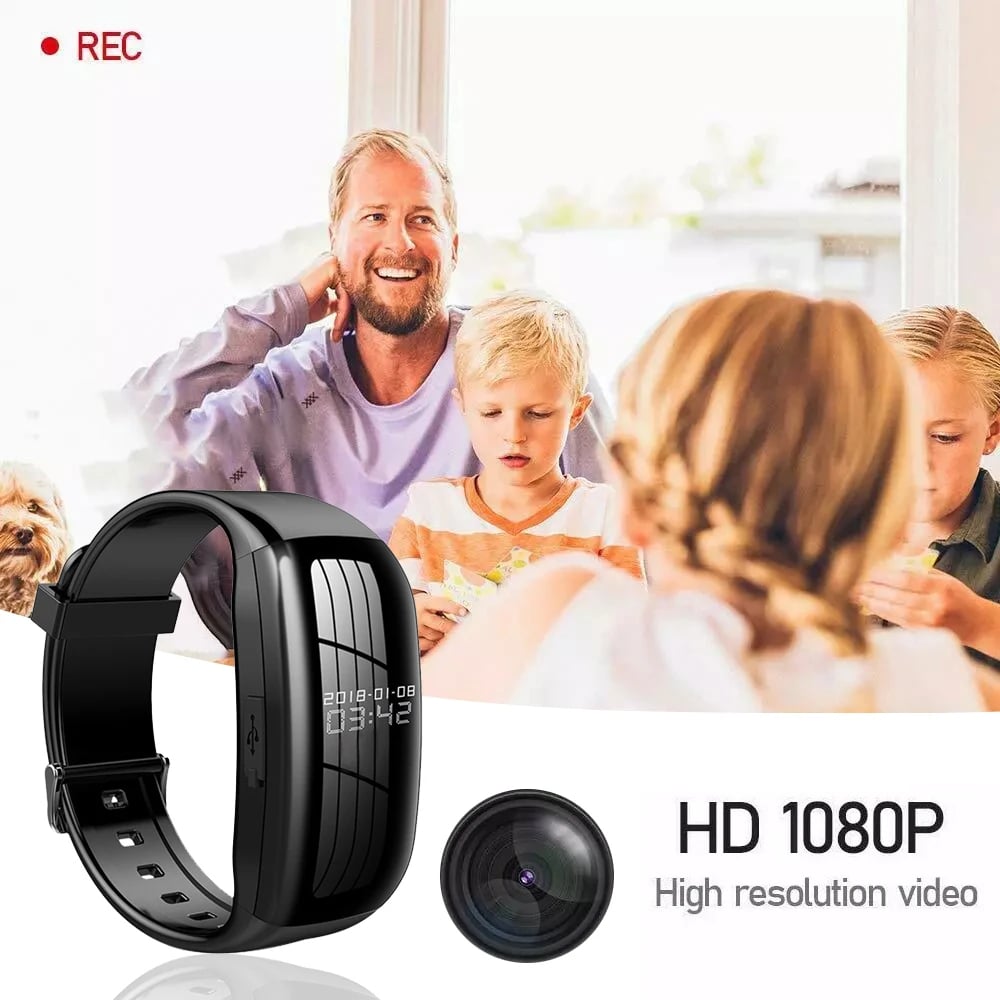 MSL Video Mini Camera Watch - 1080P HD Audio Recorder with USB and Noise Reduction
