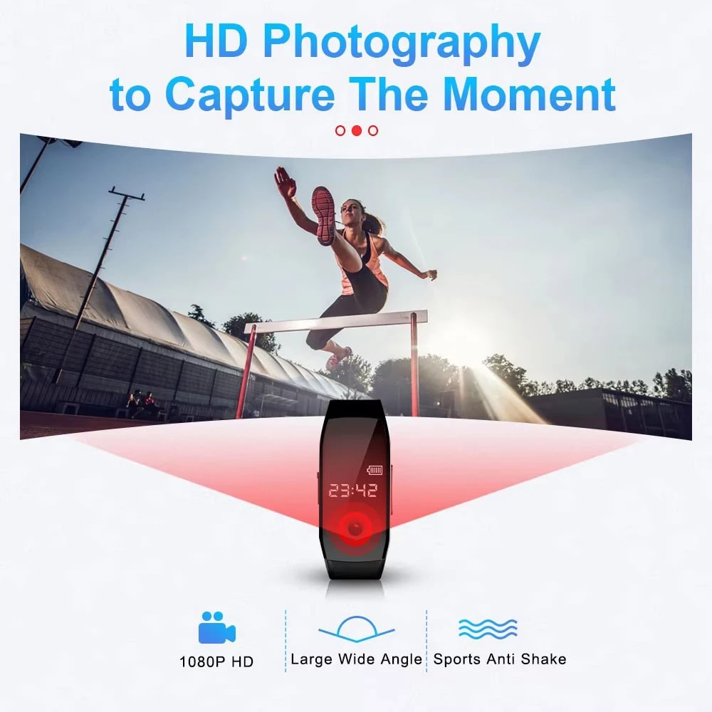 MSL Video Mini Camera Watch - 1080P HD Audio Recorder with USB and Noise Reduction