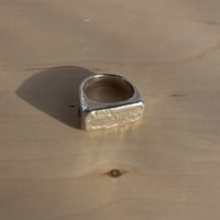 Image 3 of Silver Wedge Ring with Quartz