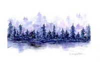 Purple Winter Scene