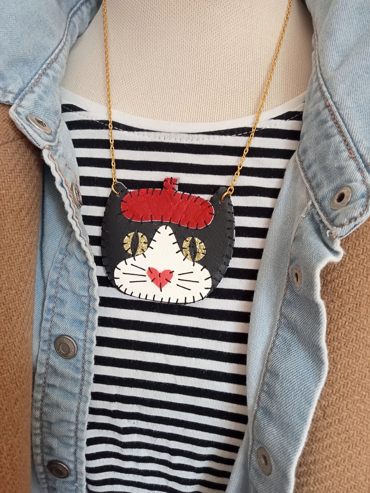 Image of French Cat Necklace