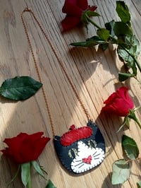 Image 2 of French Cat Necklace