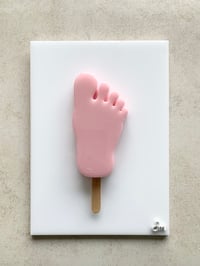 Image 1 of Funny Feet Ice Cream Lolly Retro Art