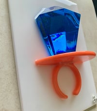 Image 2 of Giant Blue and Orange Ring Pop Art