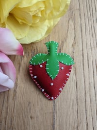 Image 2 of Strawberry Brooch