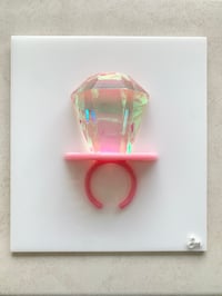 Image 1 of Giant Iridescent Pink ring Pop - Original Artwork
