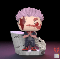 Image 1 of YUJI ITADORI (DOMAIN EXPANSION) JUJUTSU KAISEN CUSTOM FUNKO POP