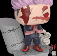 Image 2 of YUJI ITADORI (DOMAIN EXPANSION) JUJUTSU KAISEN CUSTOM FUNKO POP