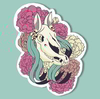 Horse skull sticker