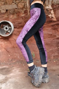 Image 3 of BIKOLOR LEGGINGS | PINK ZEBRA VELVET + BLACK VELVET VERSION