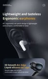 MSL M6 Touch Screen Earbuds - Bluetooth 5.3 with ANC and ENC