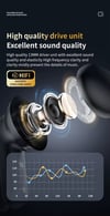 MSL M6 Touch Screen Earbuds - Bluetooth 5.3 with ANC and ENC