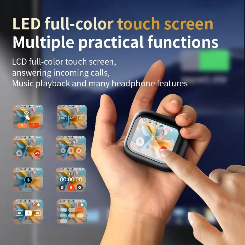 MSL M6 Touch Screen Earbuds - Bluetooth 5.3 with ANC and ENC