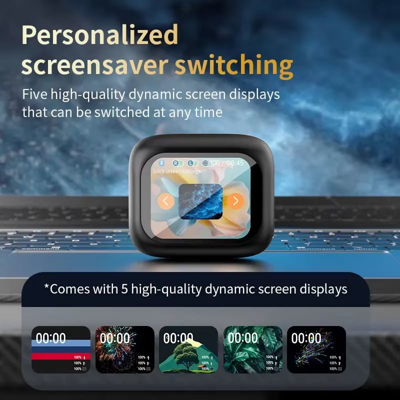 MSL M6 Touch Screen Earbuds - Bluetooth 5.3 with ANC and ENC