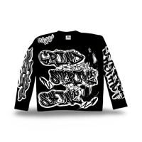 GRIND STRIVE SHINE “Spray” Tee (Black) 