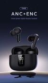 MSL Pro Max Wireless Bluetooth Earphones - TWS with ANC and Digital Display
