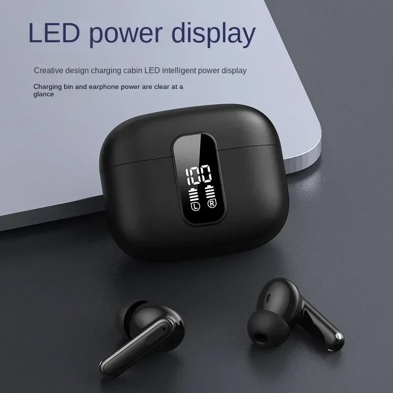 MSL Pro Max Wireless Bluetooth Earphones - TWS with ANC and Digital Display
