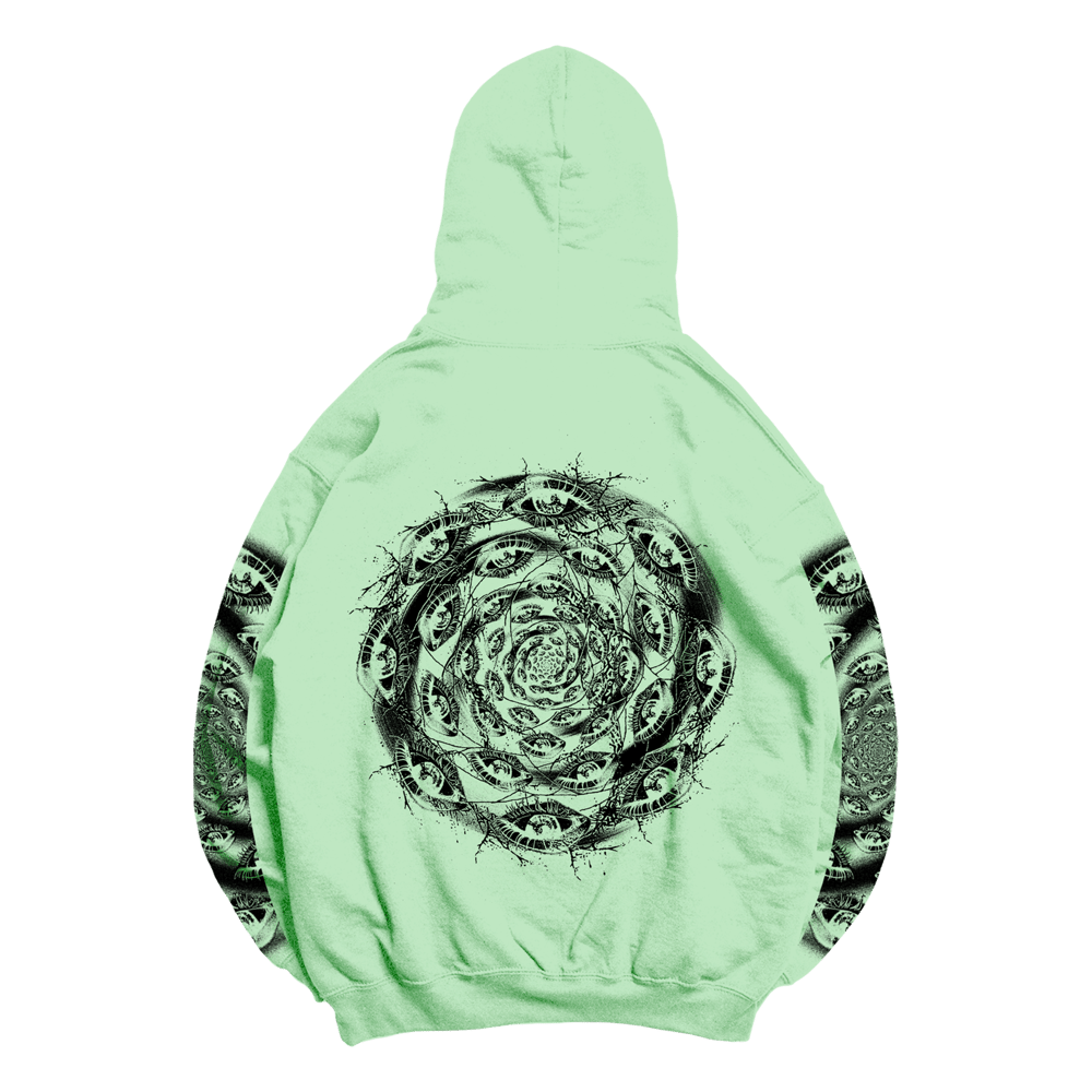 ENTHEOS SPIRAL EYES MINT HOODIE 