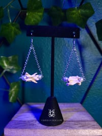 Chain & Vertebrae Earrings