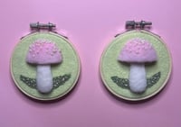 Pink Mushroom Halves