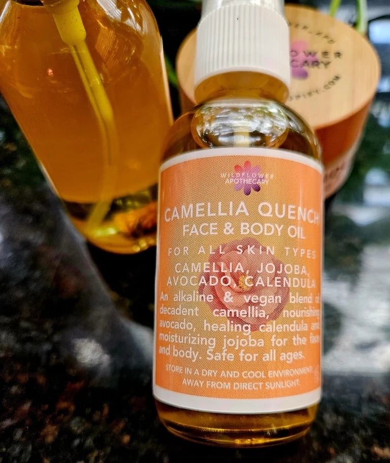 EXOCTIC SKIN OILS: Watermelon-Papaya-Raspberry-Apple-Camellia-Jojoba-Calendula-Avocado. SPF