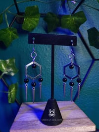 Triple Spike Hex Earrings