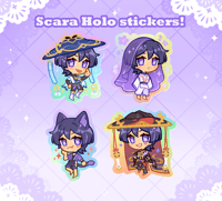 Scaras Holo stickers✦ Genshin Impact