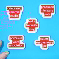 Image 1 of Random Phrase Brooches Group 12