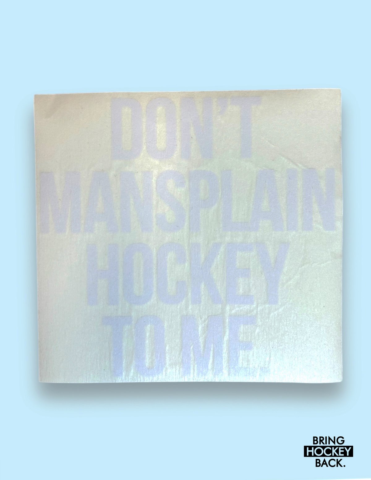 Mansplain Decal