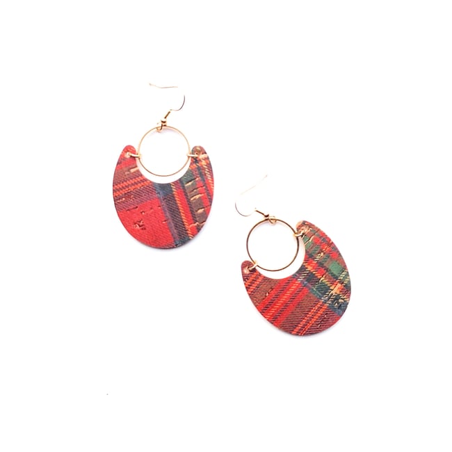 Becca Plaid Earrings 