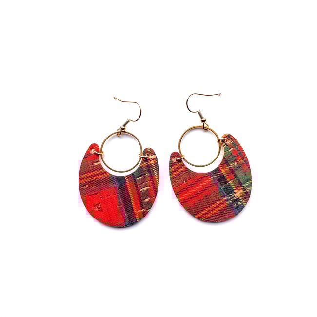 Becca Plaid Earrings 
