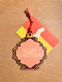 Image 1 of Merry Christmas - Single Wooden Decoration