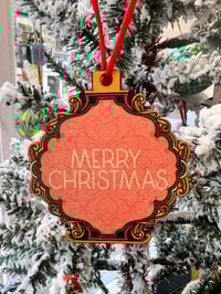 Image 3 of Merry Christmas - Single Wooden Decoration