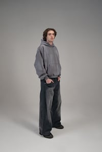 Image 20 of Black Baggy Denim Jeans