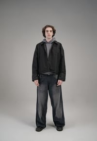 Image 21 of Black Baggy Denim Jeans