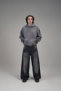 Image 19 of Black Baggy Denim Jeans