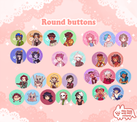 Badges ✦ Shera/Homestuck/Danganronpa/YTTD/KNY