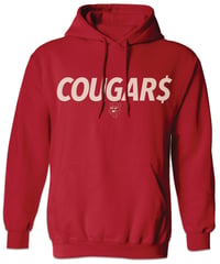 RED VARSITY PULLOVER HOODIE