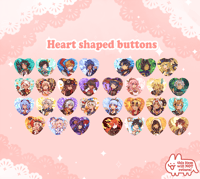 Image 1 of Heart Badges ✦ Genshin Impact