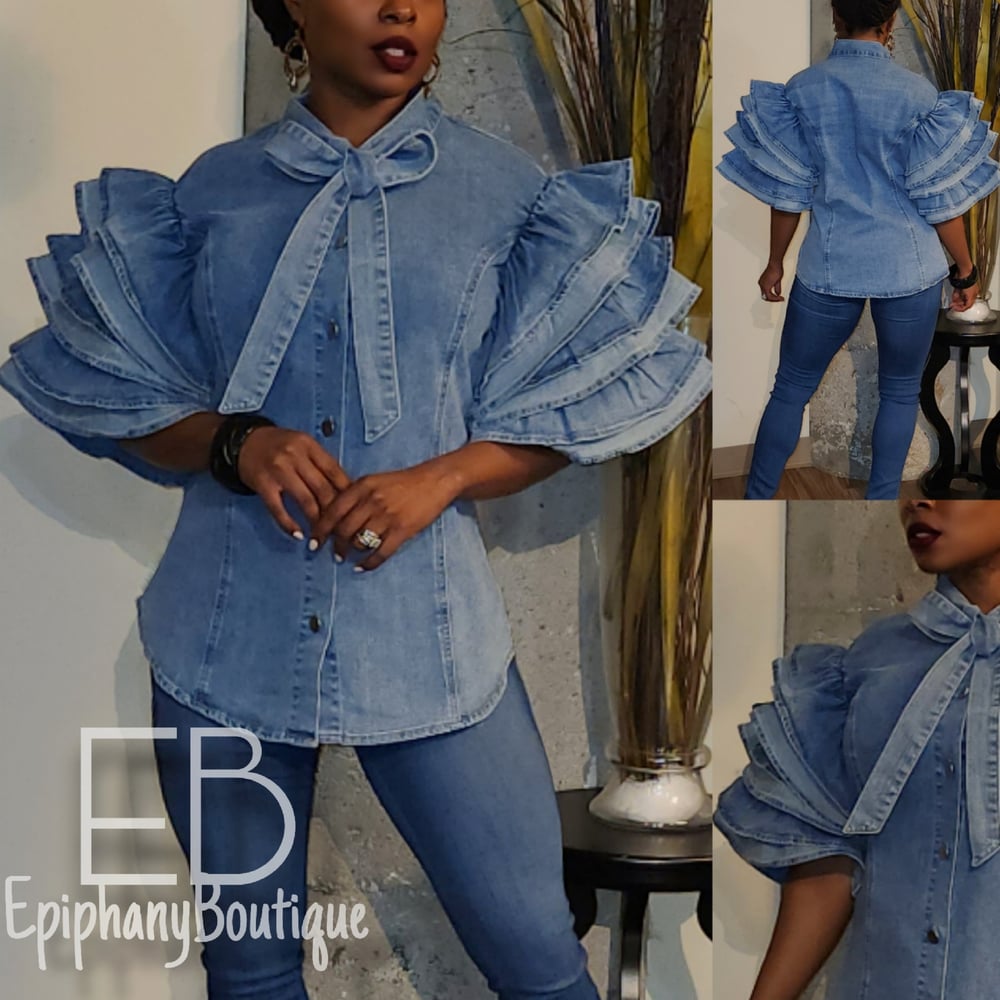 Image of The Nina Denim Top