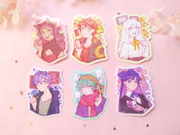 Image 2 of  6Fanarts Stickers ✦ Catra/707/Charlotte/Garry/Sou/Stocking