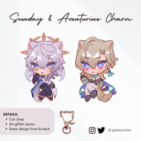 Image of AE Sunday + Aventurine Cat Charms