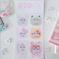 Image 6 of 5% OFF KAWAII HAT STICKER BTS