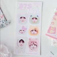 Image 8 of 5% OFF KAWAII HAT STICKER BTS