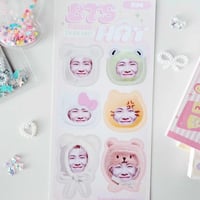 Image 2 of 5% OFF KAWAII HAT STICKER BTS