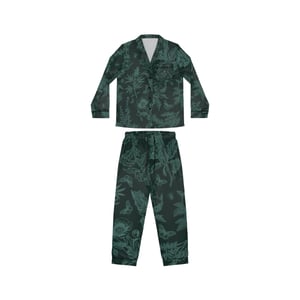 Image of Poisons and Pollinators | Women's Satin Pajama Set | Veridian