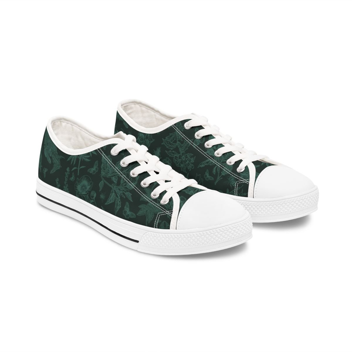 Image of Poisons and Pollinators | Women's Low Top Sneakers | Veridian