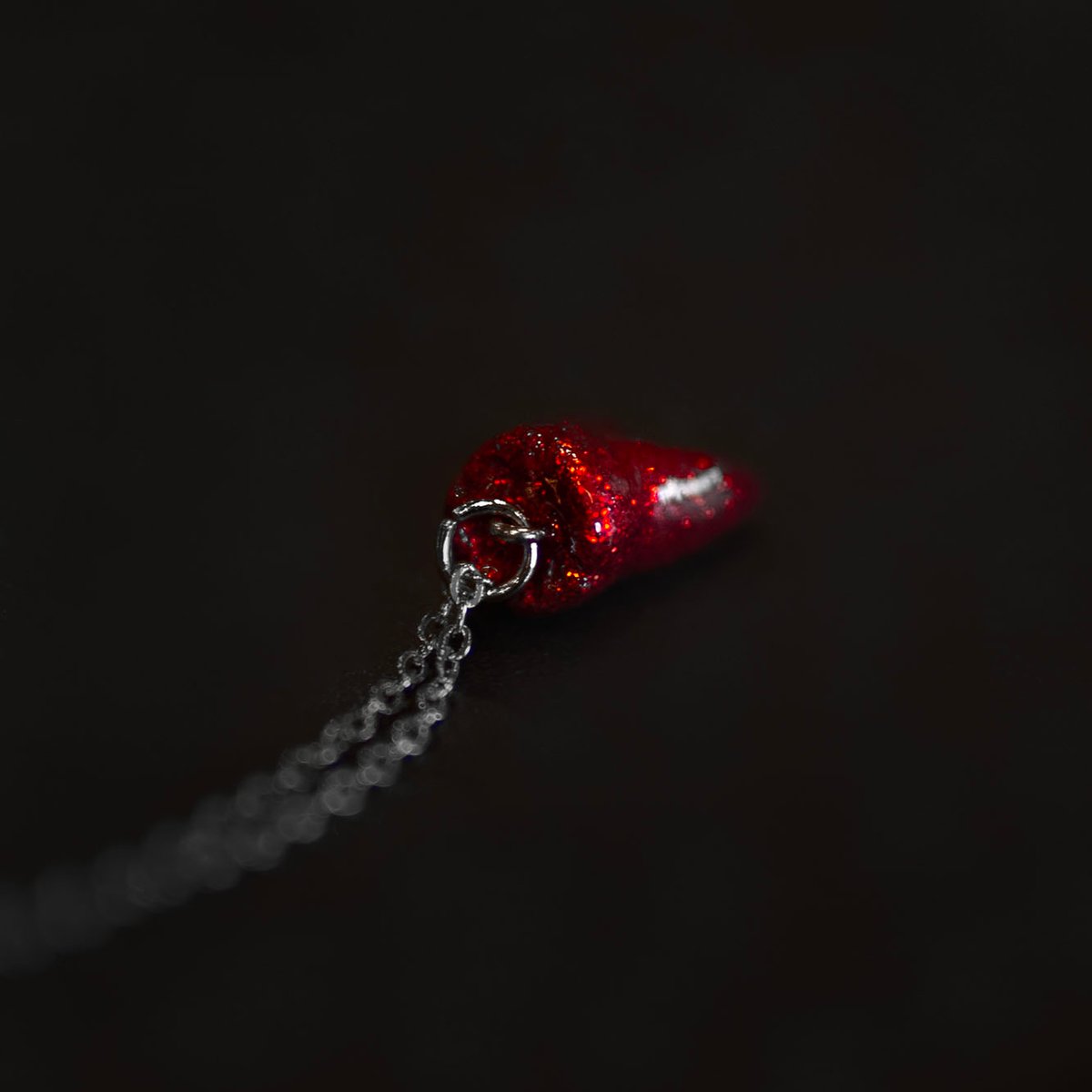 LIMITED EDITION: 2-Root molar necklace in Ruby