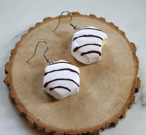 Image of Zebra cake earrings 